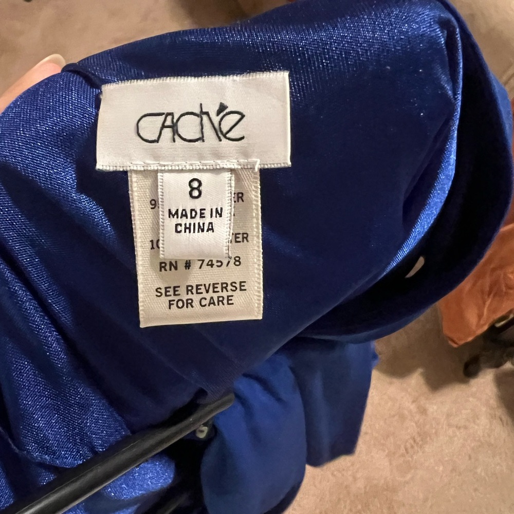 Cache Royal Blue Backless Dress - Picture 3 of 4